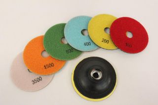 7 Piece Diamond Grinding Kit 100mm Pads