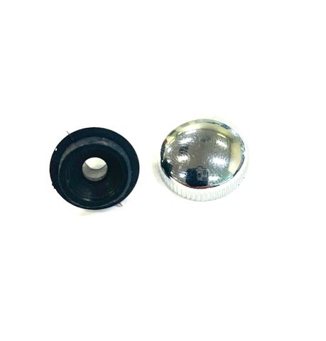 Chrome Domes & Bushes (6mm Hole)