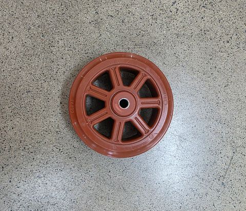 150mm Brown Trolley Wheel Only