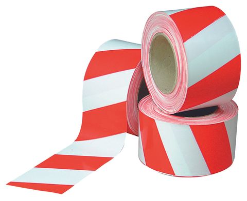 Barricade Tape Red/Wh 75mm x 100M (24r)