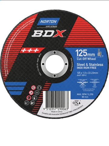 Norton Cutting Disc 125mm (PACK OF 10)