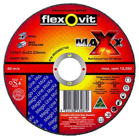FlexOvit Maxx Cutting Disc 125mm (PACK OF 5)