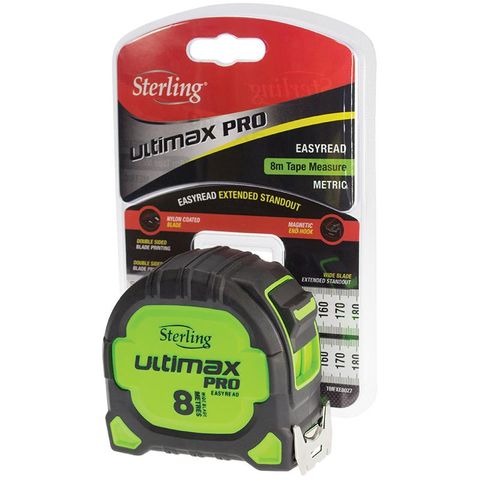 8M Sterling Ultimax Tape Measure