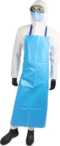 Full Apron Blue PVC