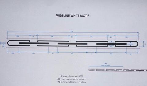 Wideline Safeglass Strip 490mm