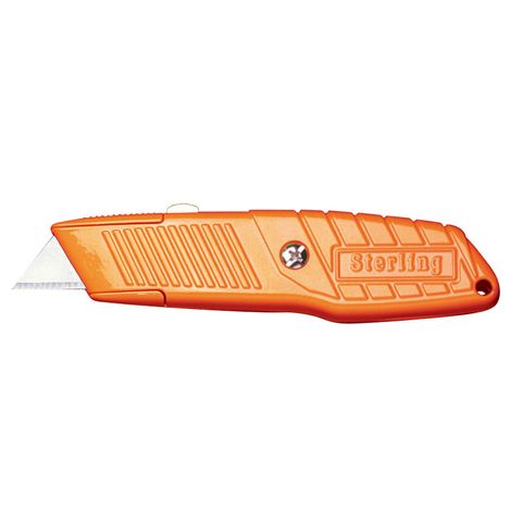 Orange Self Retracting Knife