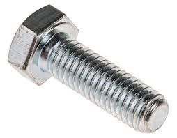 HEX SET SCREW M10X100 CL8.8 ZP