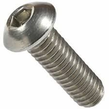 STAINLESS BUTTON HEAD SOCKET SCREW M6 X 12