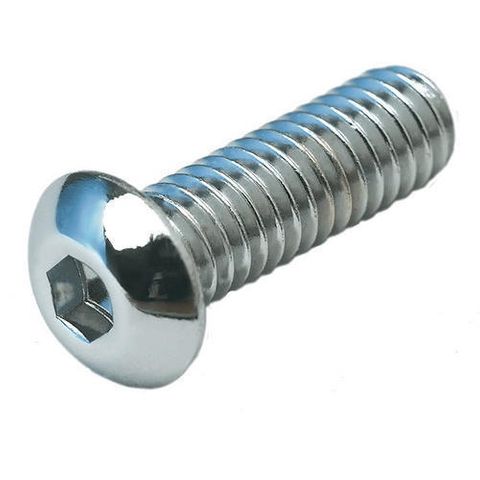 BUTTON HEAD SKT SCREW  STAINLESS UNF 3/16(10GX32) X 1/2"