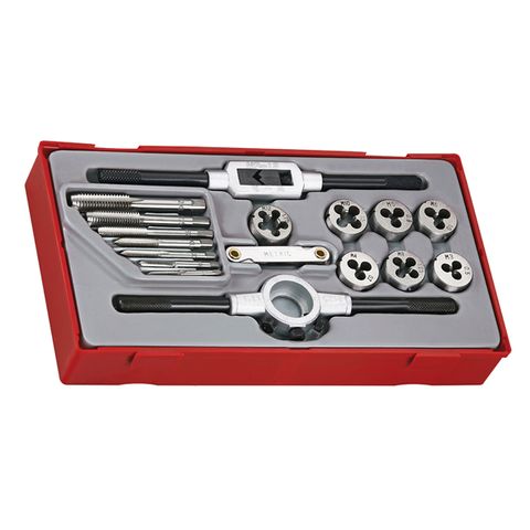 TENG TAP & DIE SET 17PCE TRAY