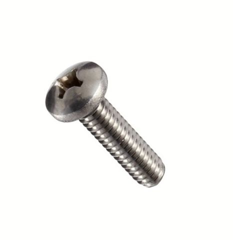 MACH SCREW PAN/H PHIL M6X16 STAINLESS