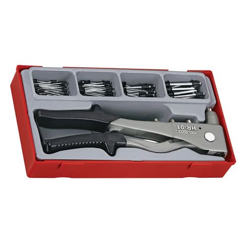 TENG HAND RIVET GUN SET IN TRAY