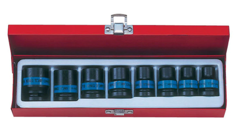 KING TONY 1/2DR 8PC SOCKET SET 10-24mm