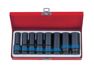 KING TONY 1/2DR DEEP IMPT SKT SET12-24mm