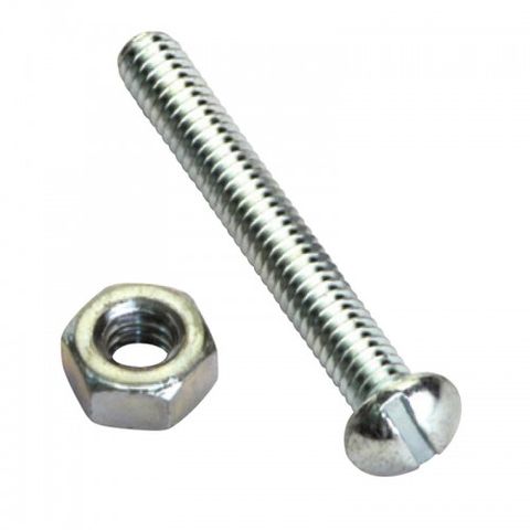 MACHINE SCREW/NUT 10G/32X1/2" RND HD PKT24