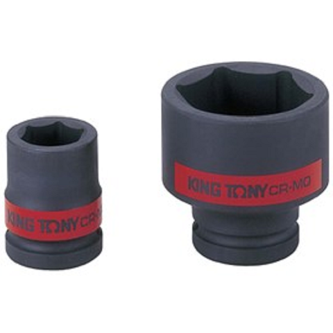 KING TONY 1/2DR IMPACT SOCKET-1.3/16"BLK