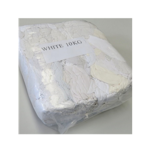 RAGS ABSORBENT ALL WHITE (T-SHIRT) 10Kg