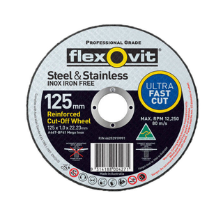 FLEXOVIT MEGALINE INOX CUTOFF 125X1.0
