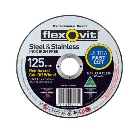 FLEXOVIT MEGALINE INOX CUTOFF 125X1.0