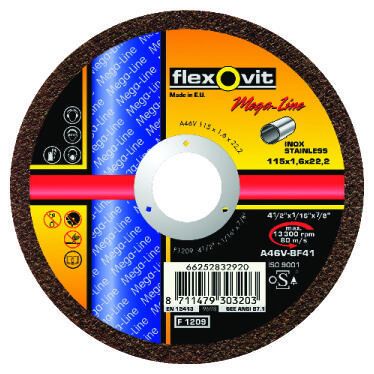 FLEXOVIT MEGALINE INOX CUTOFF 115X1.0