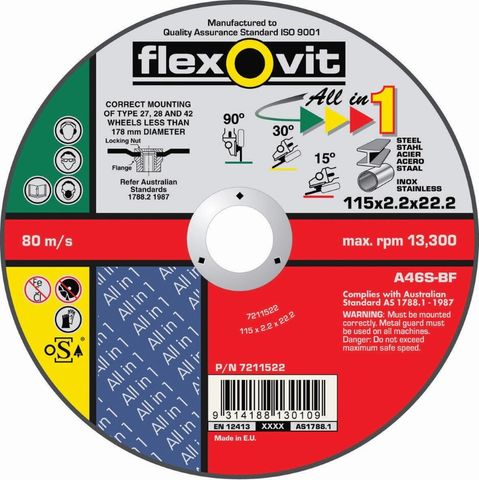 115MMx2.2 FLEXOVIT ALL IN ONE DISC