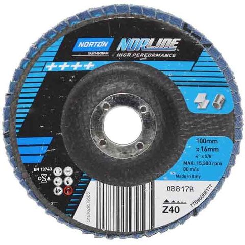 FLAPDISC D/C ''NORLINE'' 100X60G