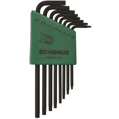 BONDHUS TORX TAMPER L WRENCH SET