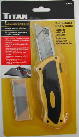 UTILITY KNIFE RETRACTABLE TITAN