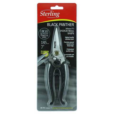 INDUSTRIAL SNIPS ''STERLING'' 7'' BLACK PANTHER ULTIMAX