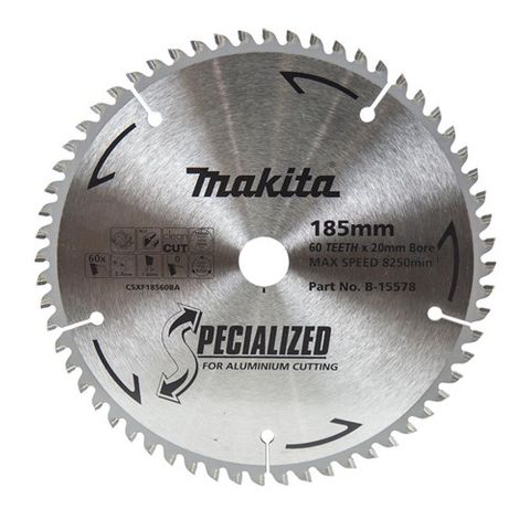 MAKITA CIR.SAW BLADE ALUMINIUM 185X20 60T