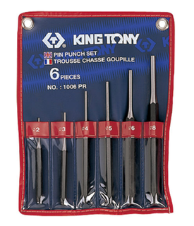 KING TONY PIN PUNCH SET 6PCE