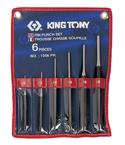 KING TONY PIN PUNCH SET 6PCE
