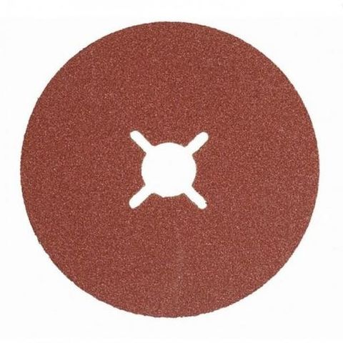 180X22 FIBRE DISC P24 GRIT  (C/W SLITS)