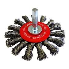 JOSCO BRUSH WHEEL TK20 HS 75X1R 6.35MM SPINDLE 0.35MM