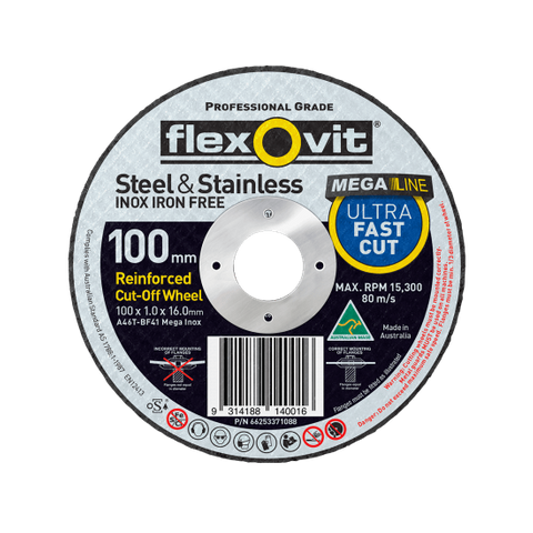 INOX CUT OFF DISC 115MMx1.0 FLEXOVIT