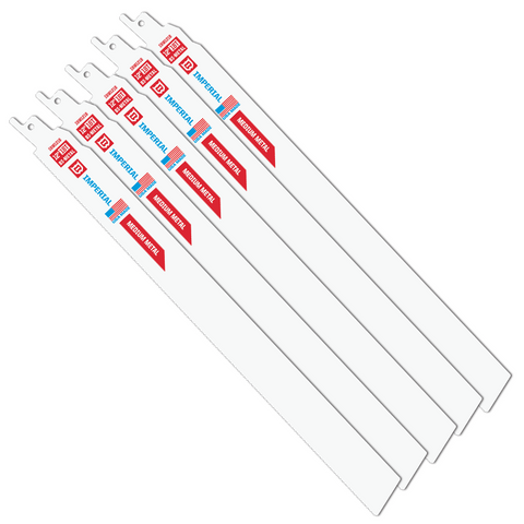 RECIP/SABRE BLADES 12'' 18TPI THIN SHEET METAL 5PKT