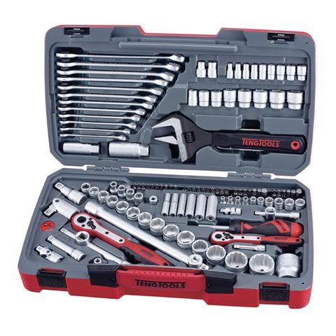 TENG 127PC 1/4-3/8"DR METRIC SOCKET & TOOL SET