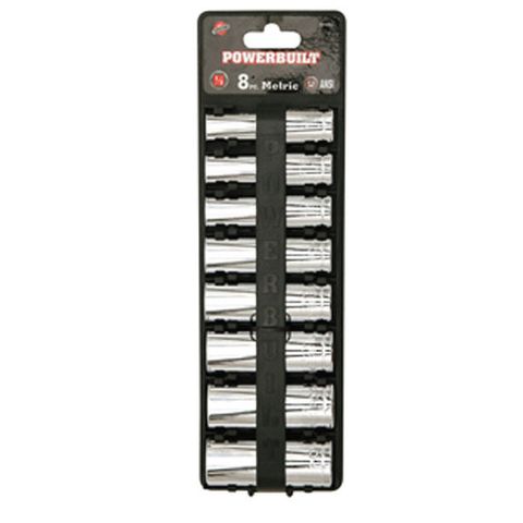 POWERBUILT 1/2DR  DEEP SKT. SET