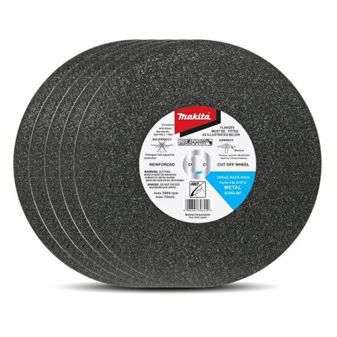 MAKITA CUT OFF WHEELS 355X2.4mm SINGLES