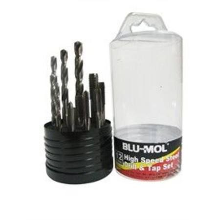 BLU-MOL HSS TAP AND DRILL SET 12 PCE
