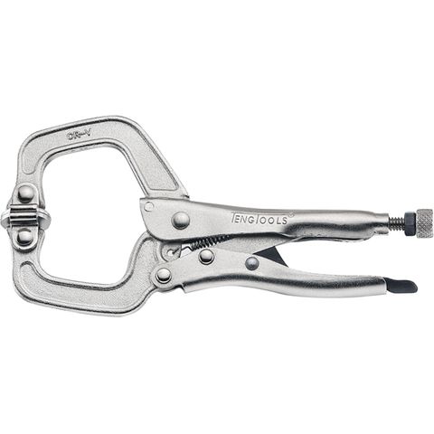 TENG 6'' C-CLAMP (NP) W/SWIVEL PAD LOCKING PLIER