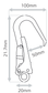 ZERO CHROME PLATED SCAFFHOOK
