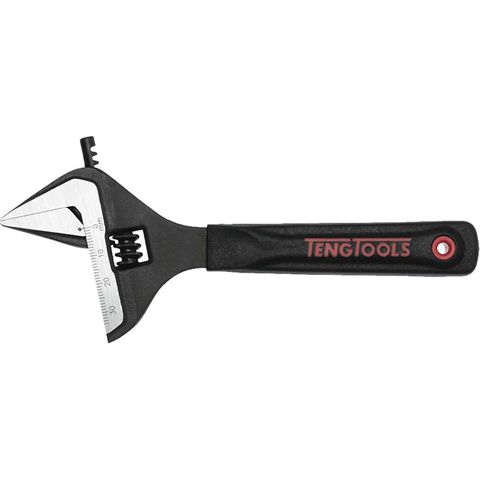 TENG ADJT.WRENCH WIDE JAW 8'' BLK
