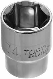 TOPTUL SOCKET 1/2DR 24MM