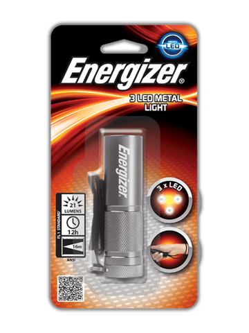 ENERGIZER SMALL METAL LED TORCH 3AAA