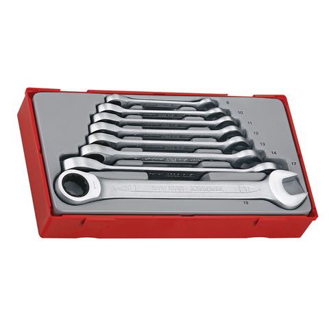 TENG 8 PC COMBO SPANNER SET 8-19 TC TRAY