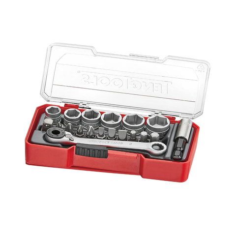 TENG 19PC 1/4"DR SOCKET SET 8-13mm