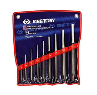 KING TONY 9PCE PIN PUNCH SET