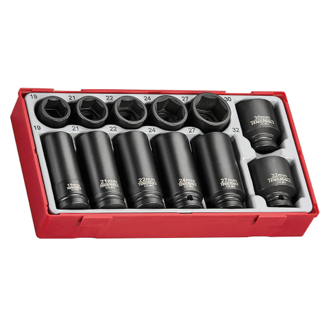 TENG 12PC 1/2"DR IMPACT SKT SET - TC TRAY