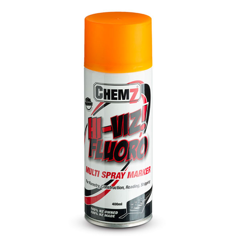 PAINT,MARK-IT HI-VIZ FLUORO ORANGE 400ml''CHEMZ'' - HSR002515